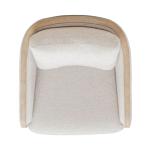 Nora Uph Swivel Accent Chair - Light Brown - Image 7