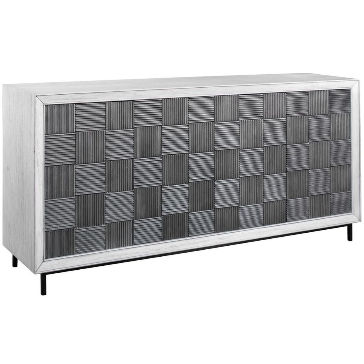 Checkerboard 4 Door Cabinet - Image 5