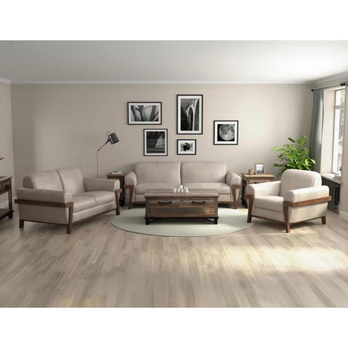 Loft Brown Wooden Frame & Base, Sofa - Image 5