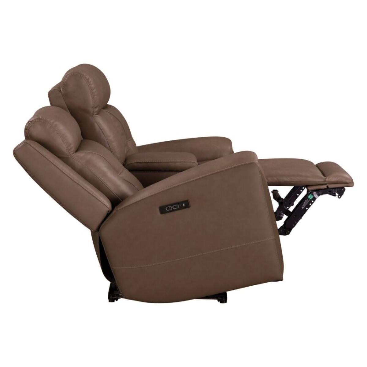 Beckham Loveseat w/ Console P2 & ZG - Image 11