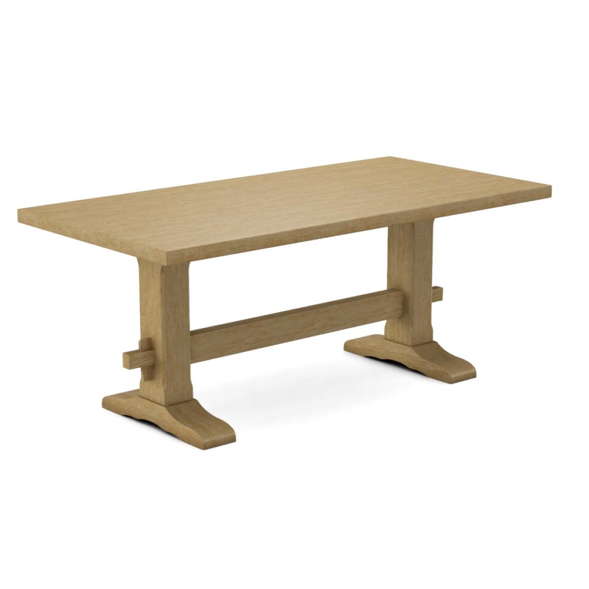 Trestle Solid Table Top w/ Trestle Table Base - T-7236B - Image 19