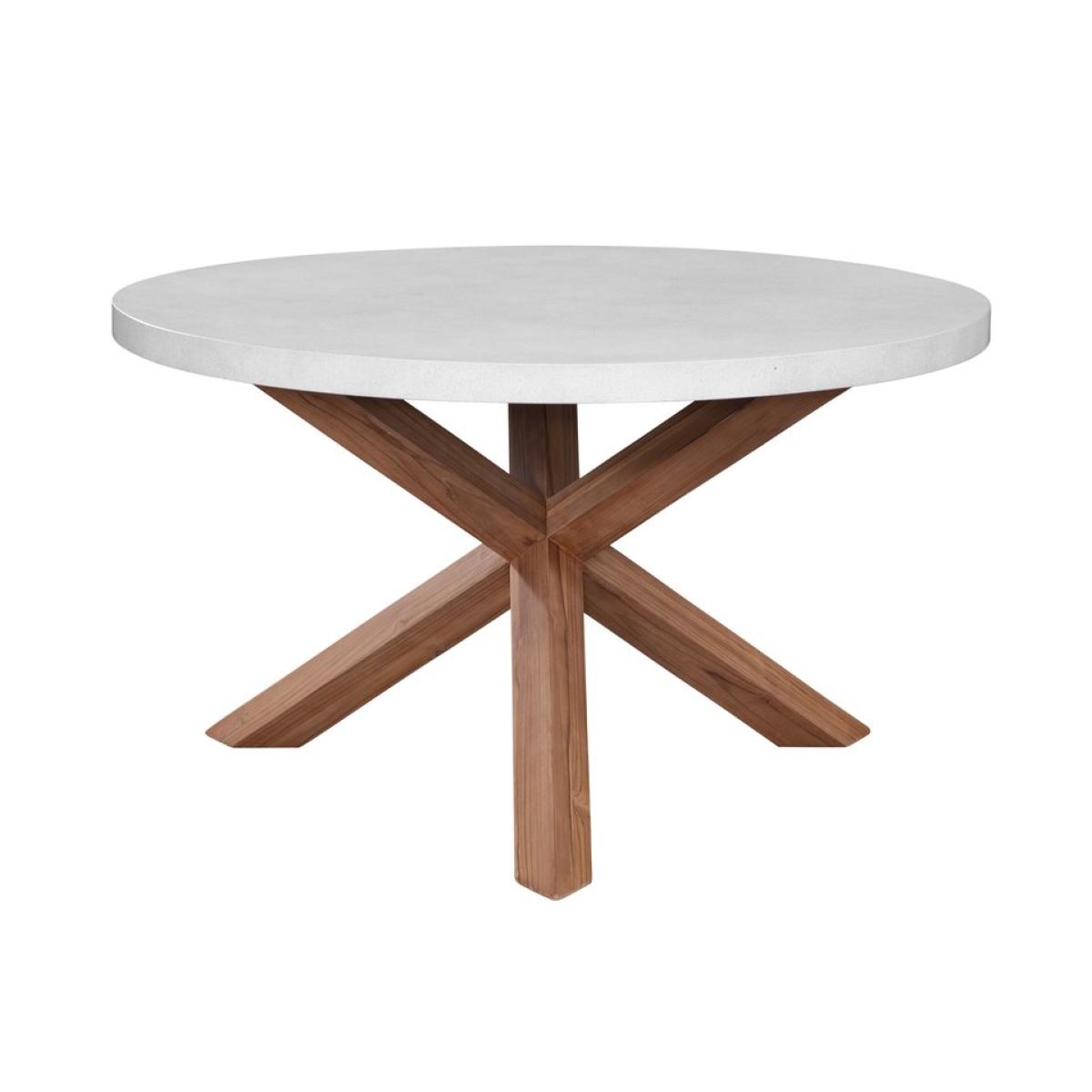 PARKS: Outdoor Living - Shenandoah Round Dining Table in White - ODT-351RT - Image 3