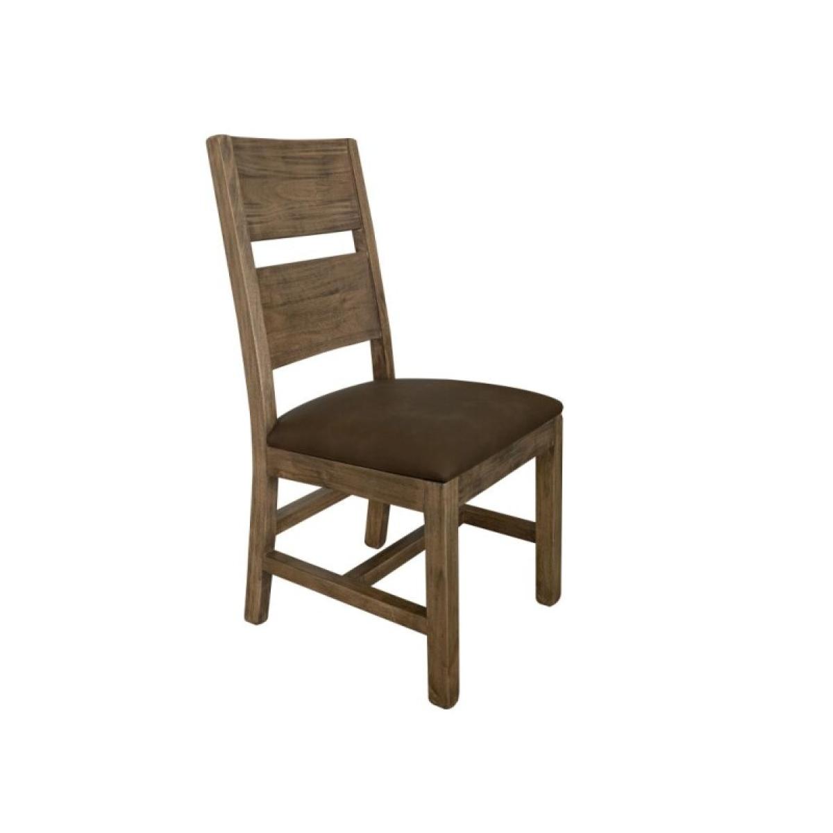 Natural Teca Wooden Chair - Image 2
