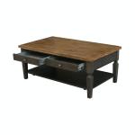 Home Accents - Vista Coffee Table in Hickory & Coal - Image 3