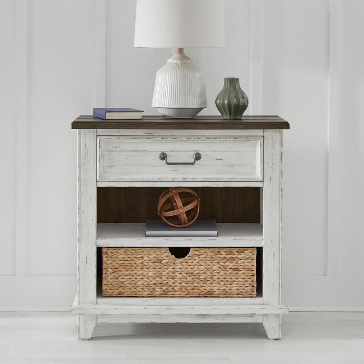 River Place Bedside Chest w/ Charging Station - Image 2