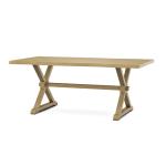 Farmhouse Live Edge Table Top w/ Farmhouse Trestle Base - T-3872TB - Image 25