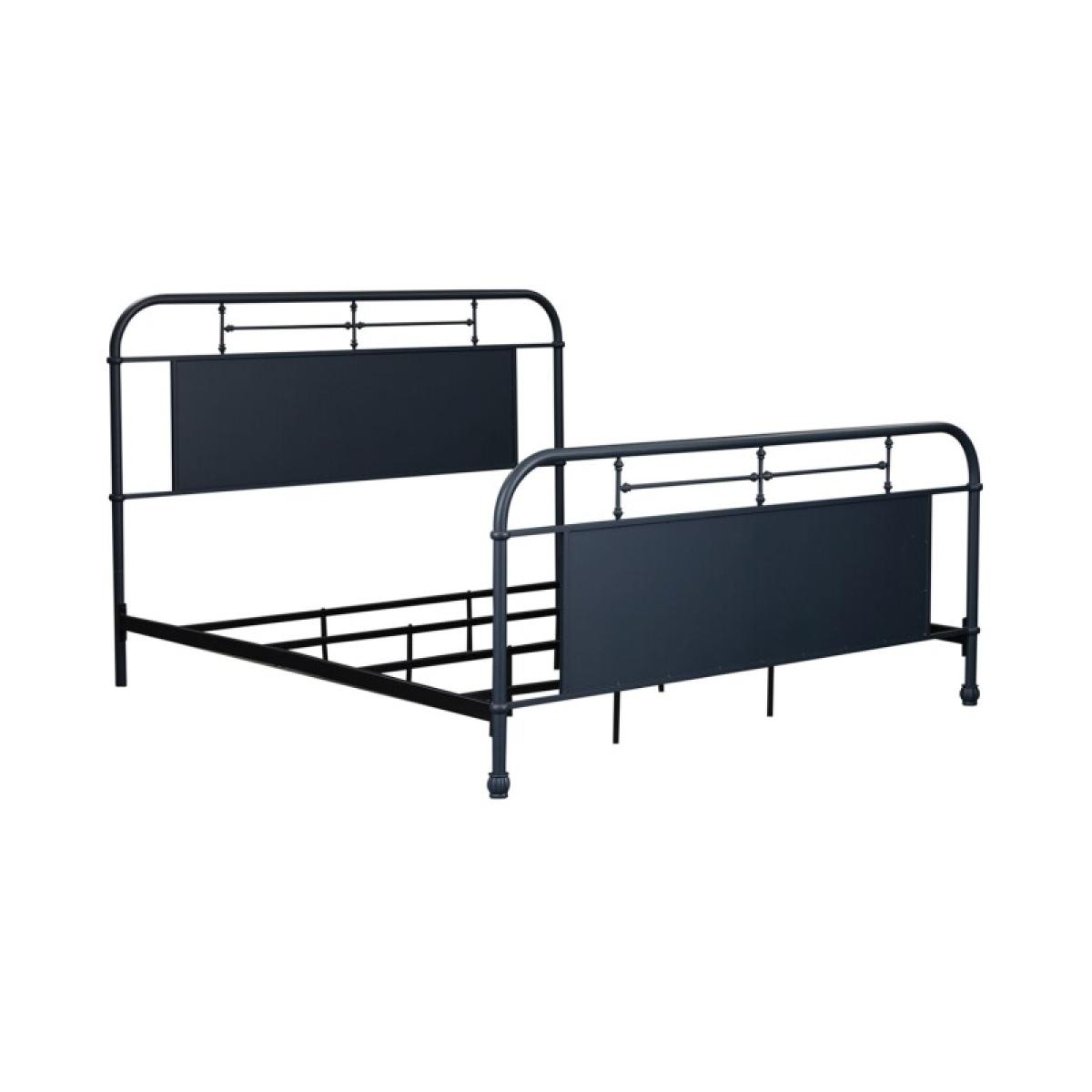 King Metal Bed- Navy - Image 6