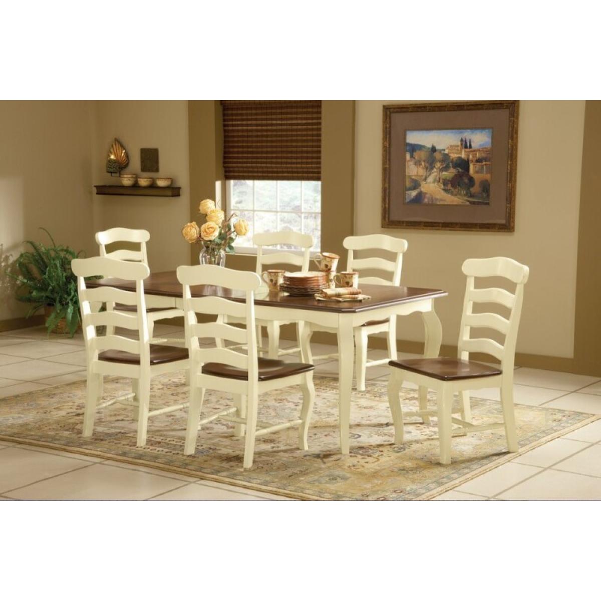 Country French Ladderback Chair - Image 3