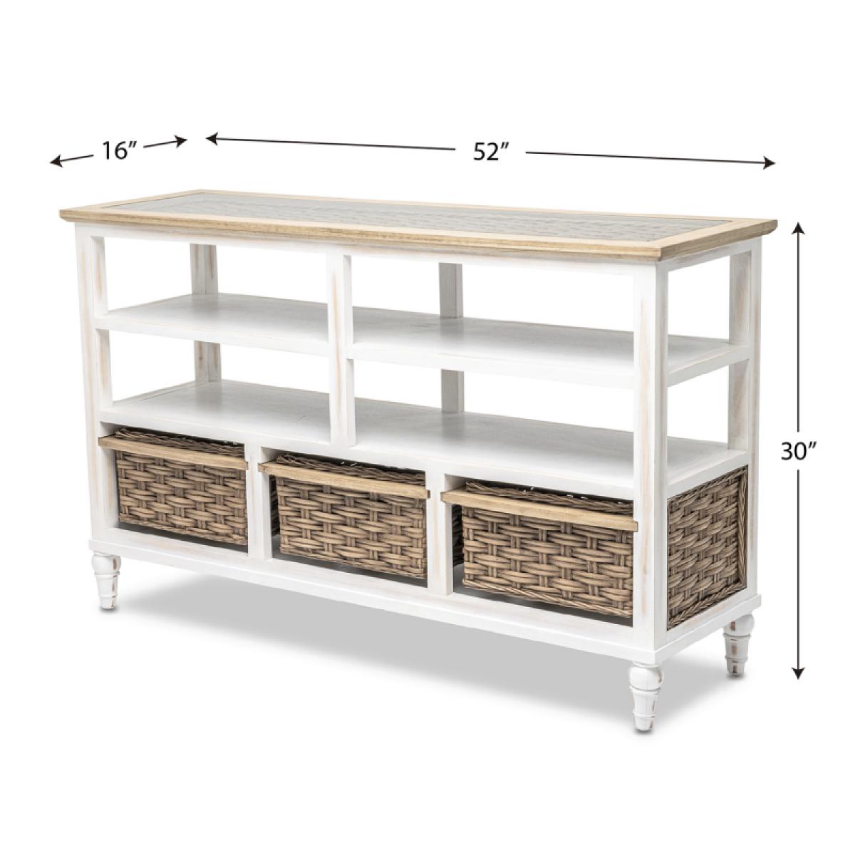 Island Breeze 3-basket Entertainment Center - Image 10