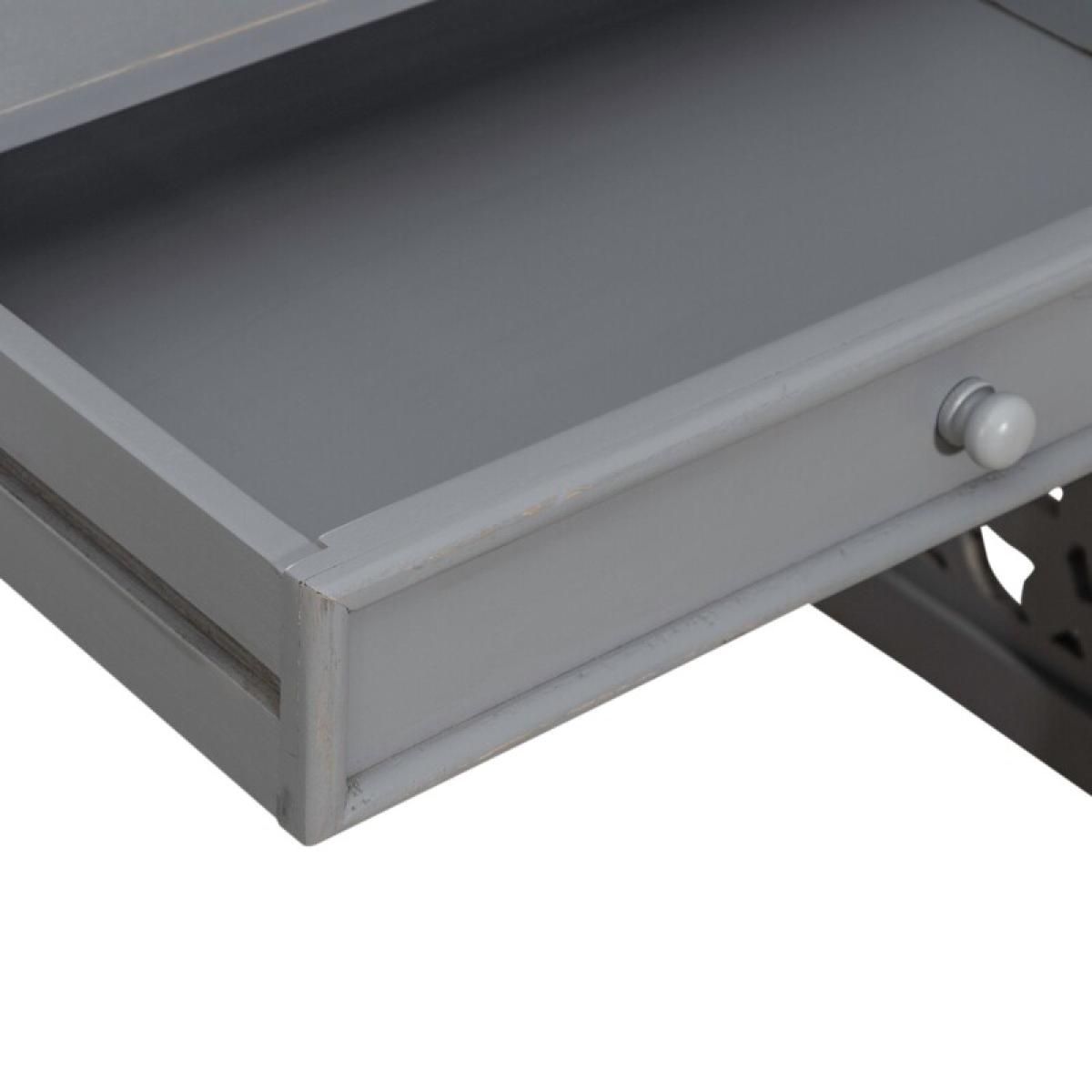 Trellis Lane Accent Writing Desk- Grey - Image 11