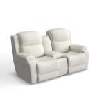Dorian Power Reclining Loveseat W/ Headrest & Console