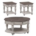 Magnolia Manor 3 Piece Set (1-Cocktail 2-End Tables) - Image 3
