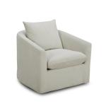 Uph Swivel Accent Chair - Ivory - Image 4