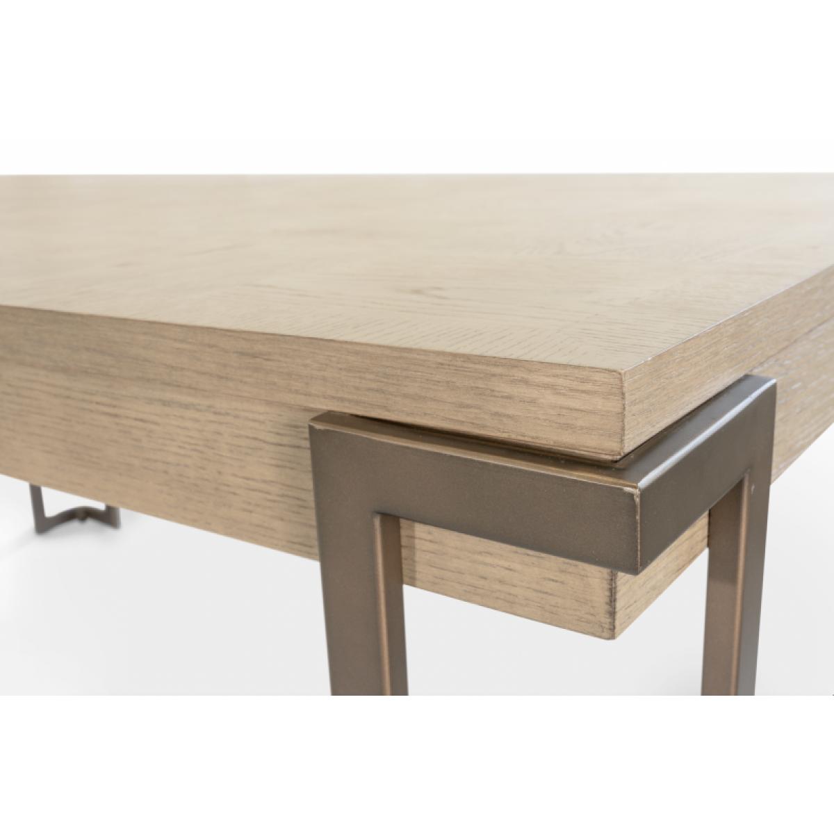 Rio Vista Rectangular Dining Table - Muted Earth Tones Clay Finish - Image 6