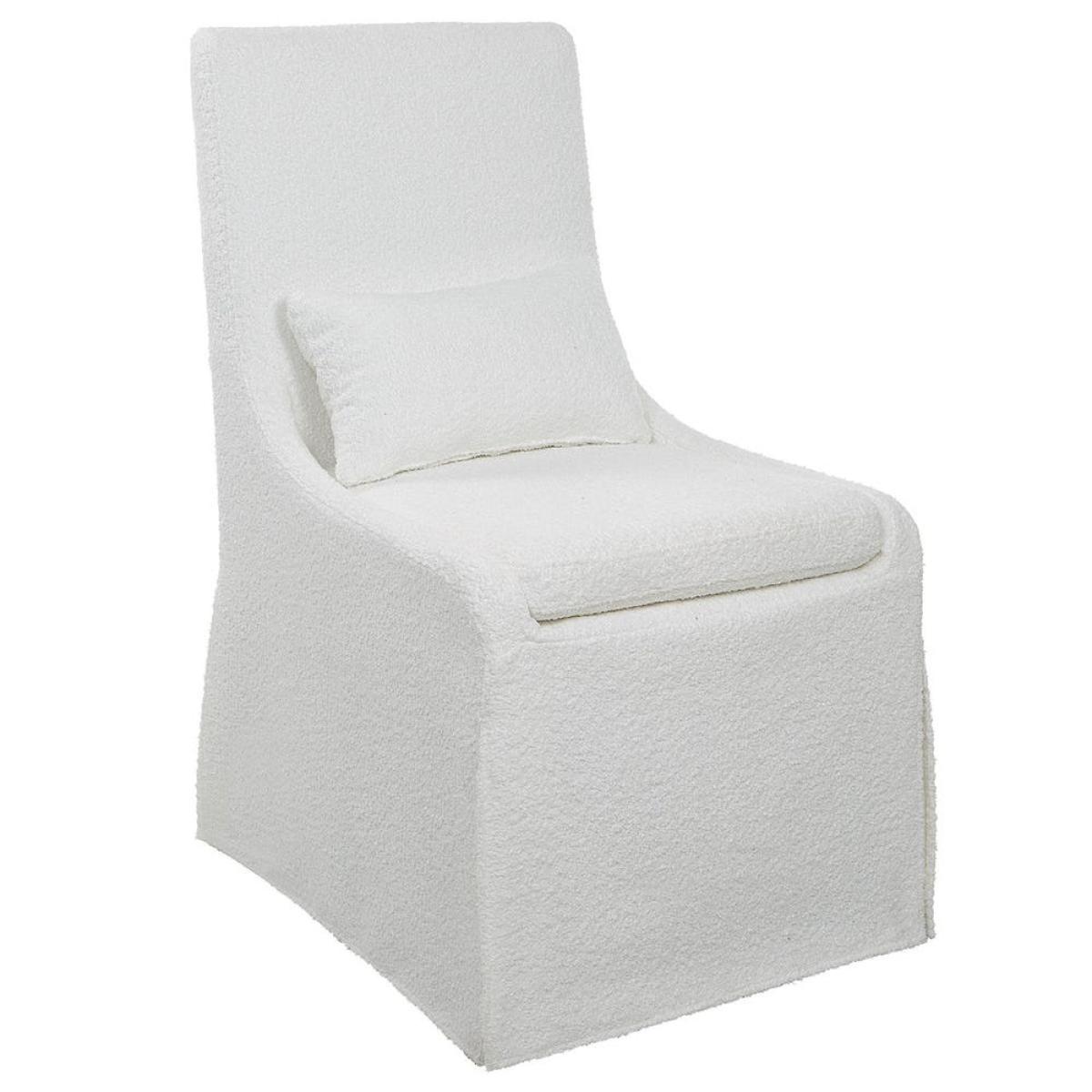 Coley Armless Chair, White - Image 5