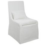 Coley Armless Chair, White - Image 5