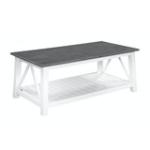 Home Accents - Surrey Coffee Table in Heather Gray and White - Image 5