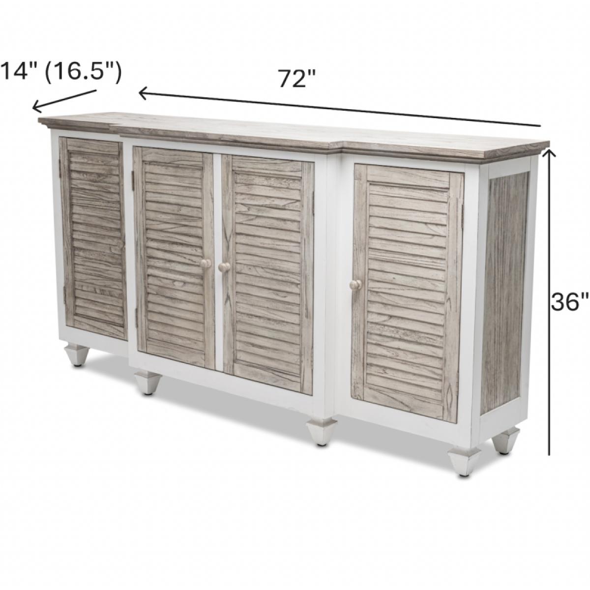 Islamorada 4-door Credenza - Image 15
