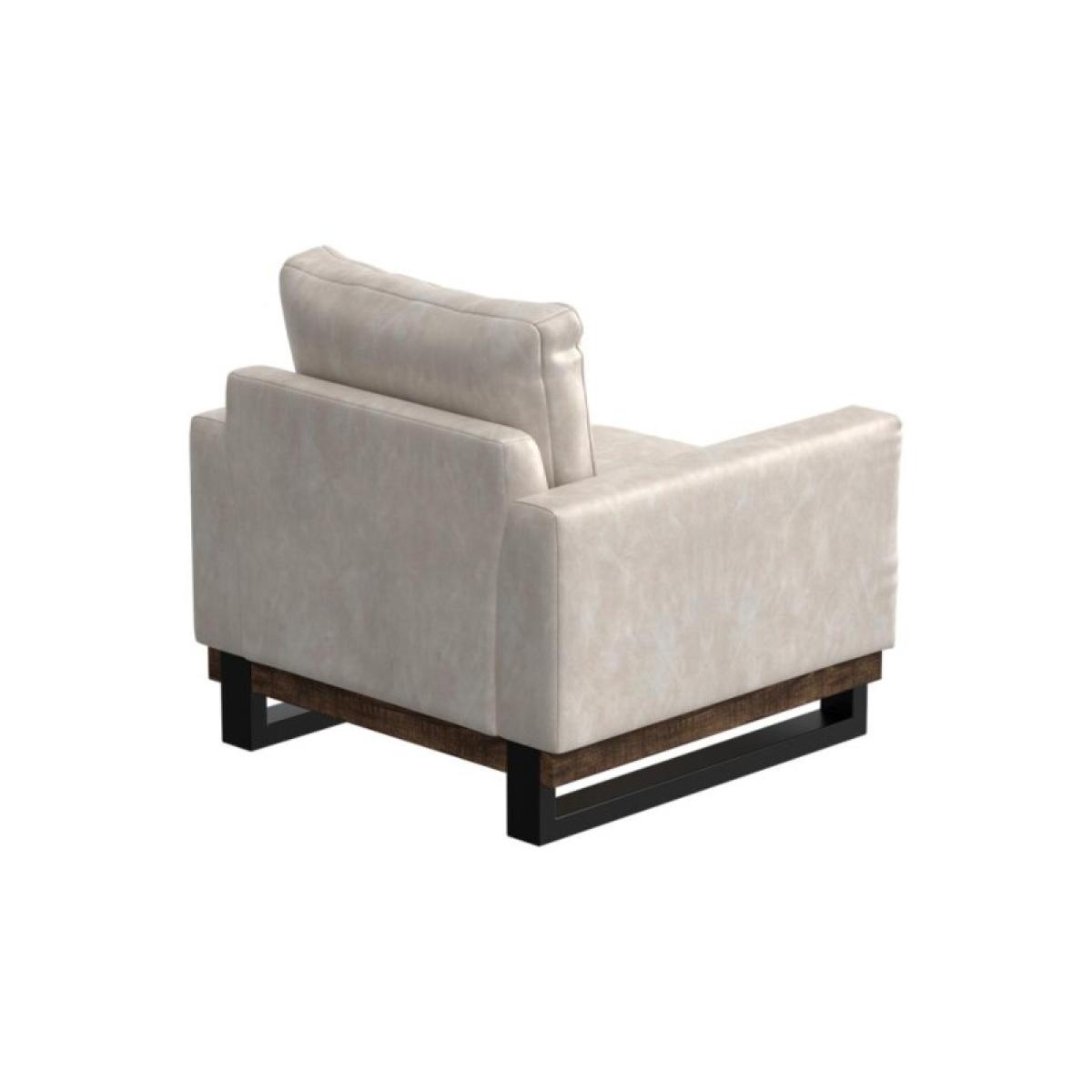 Metal & Wood Base, Armchair - Blackburn - Image 4