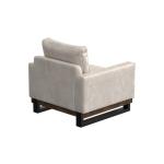 Metal & Wood Base, Armchair - Blackburn - Image 4