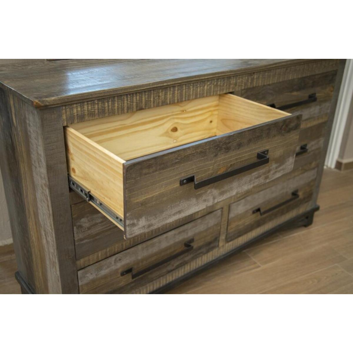 6 Drawer Dresser - Loft Brown - Image 5