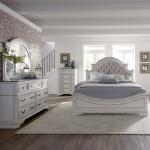 Magnolia Manor Queen Uph Bed, Dresser & Mirror, Chest