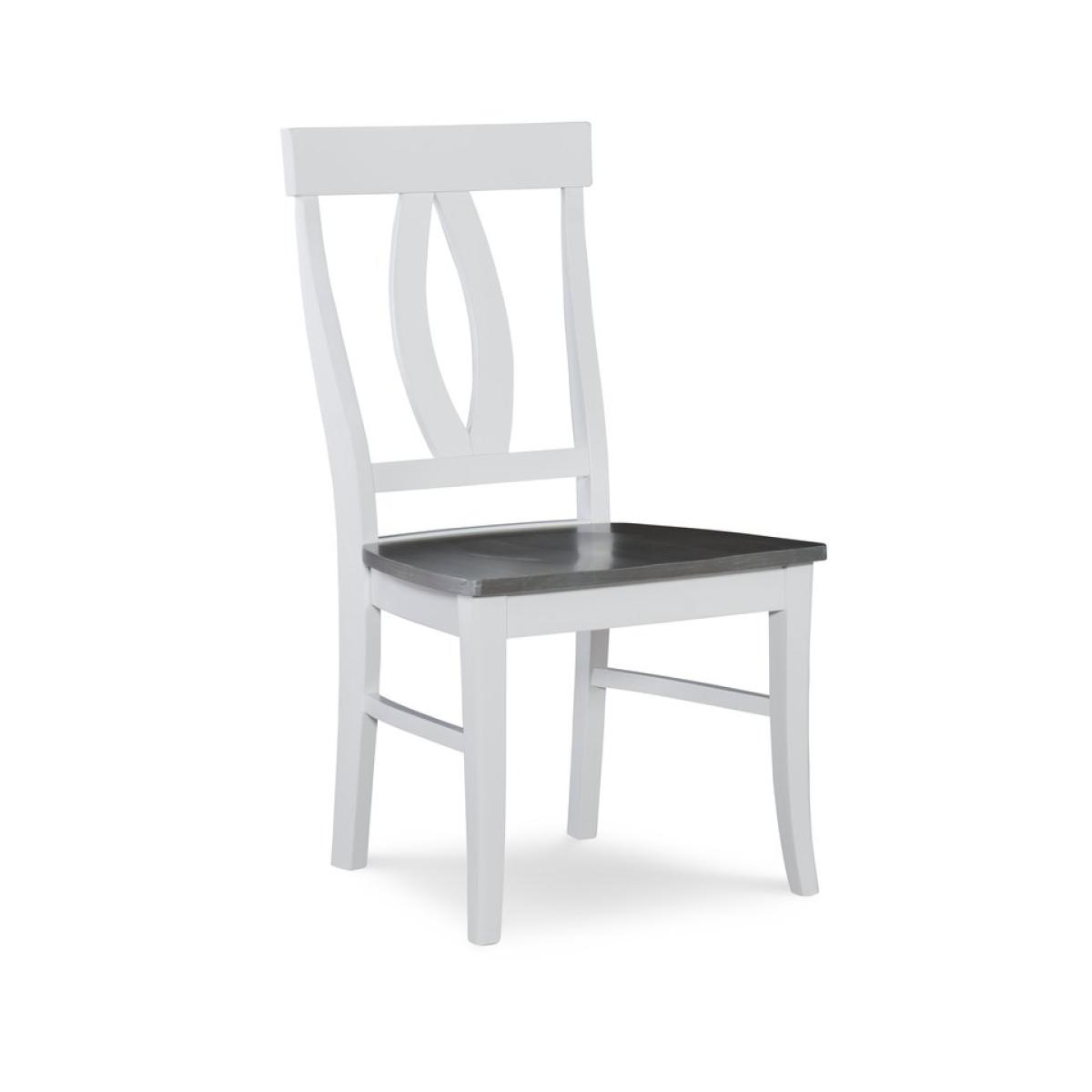 Cosmopolitan Collection - Verona Chair in Heather Gray & White - Image 2