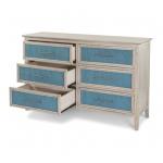Ocean Isles 6 Drawer Woven Dresser - Image 5