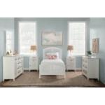 Tykes Bedroom - Chalk & White High Tide Arch Twin Bed - BD128-1202TH - Image 5