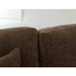 Wooden Frame, Upholstered Loveseat - Walnut - Image 6