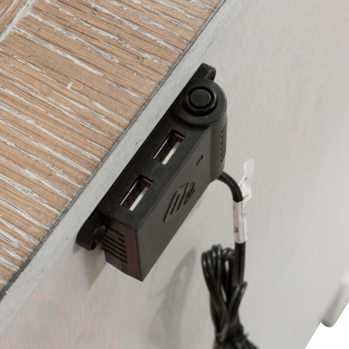 Magnolia Manor 3 Drawer Bedside Chest w/ Charging Station - Image 7