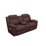 Joel Power Reclining Loveseat W/ Headrest, Lumbar & Console - Image 3