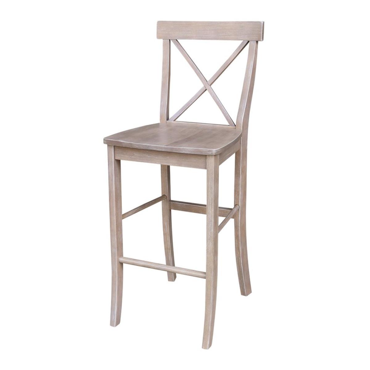 b28598a2ac805a153c42af8aeb0a2cf5 Dining Essentials - X-Back Stool in Taupe Gray - Image 1