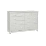 Cottage 10 Drawer Dresser in White