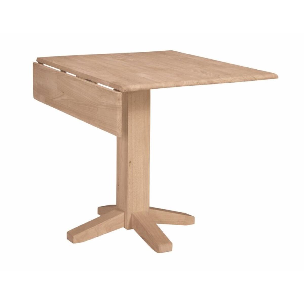 Square Drop Leaf Pedestal Table - Image 2