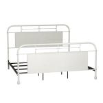 Vintage Series Queen Metal Bed - Antique White - Image 4