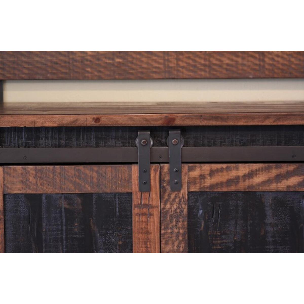 3 Drawer, 2 Sliding Doors, 4 Mesh Doors Wood Island - Pueblo - Image 6