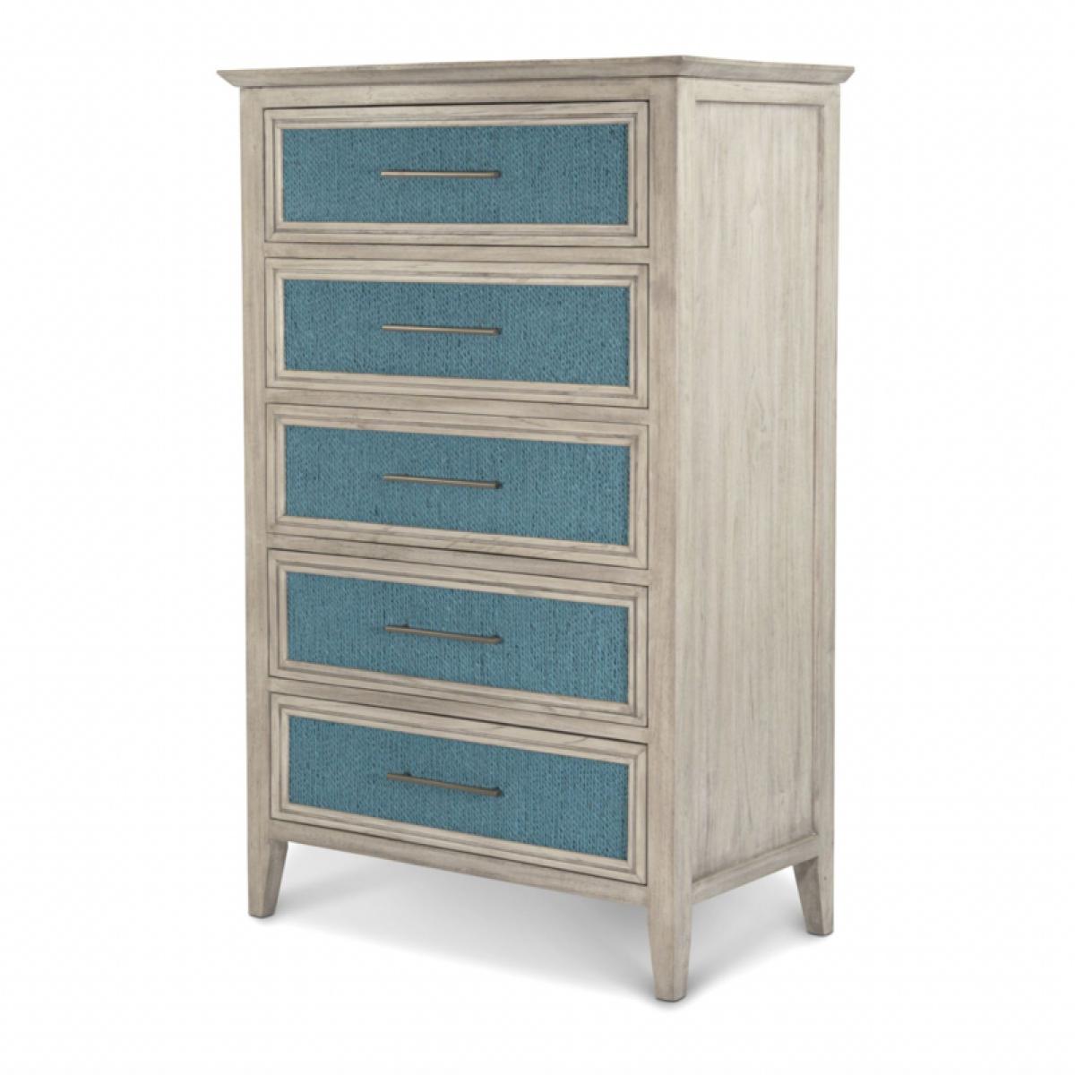 Ocean Isles 5 Drawer Woven Chest - Image 2