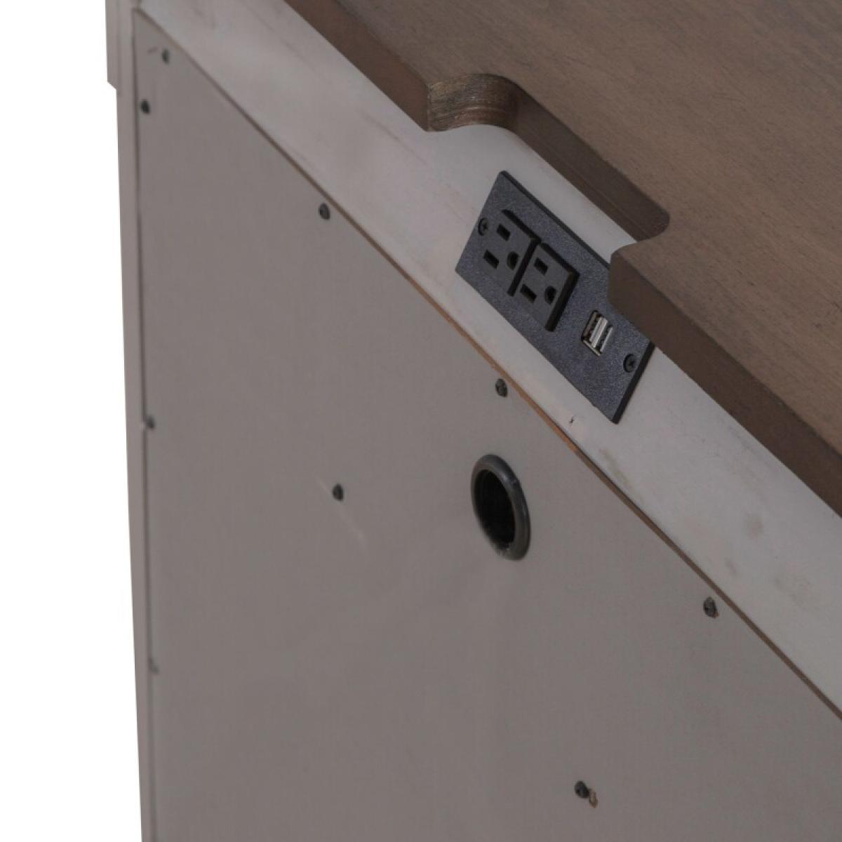 Ivy Hollow 3 Drawer Bedside Chest w/ Charging Station - Image 10