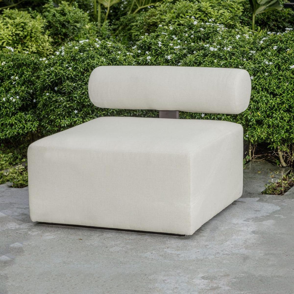Bolster Back Outdoor Sofa, Armless - Image 18
