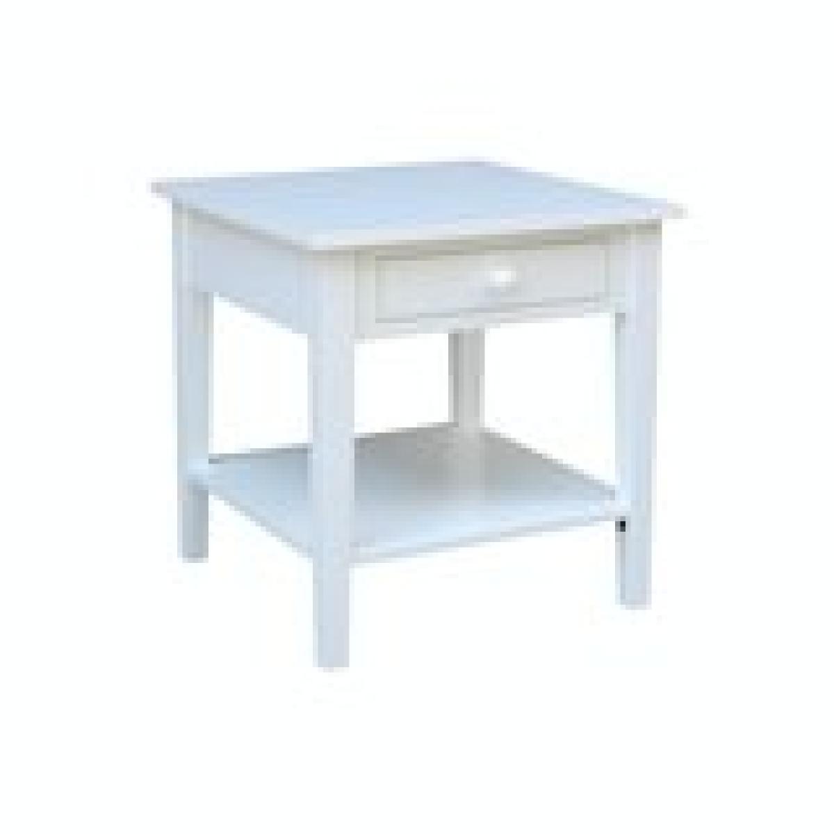Destinations Collection - Spencer End Table in Pure White - Image 7