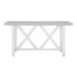 Hampton Collection - Double X Counter Table in Chalk and White - Image 5