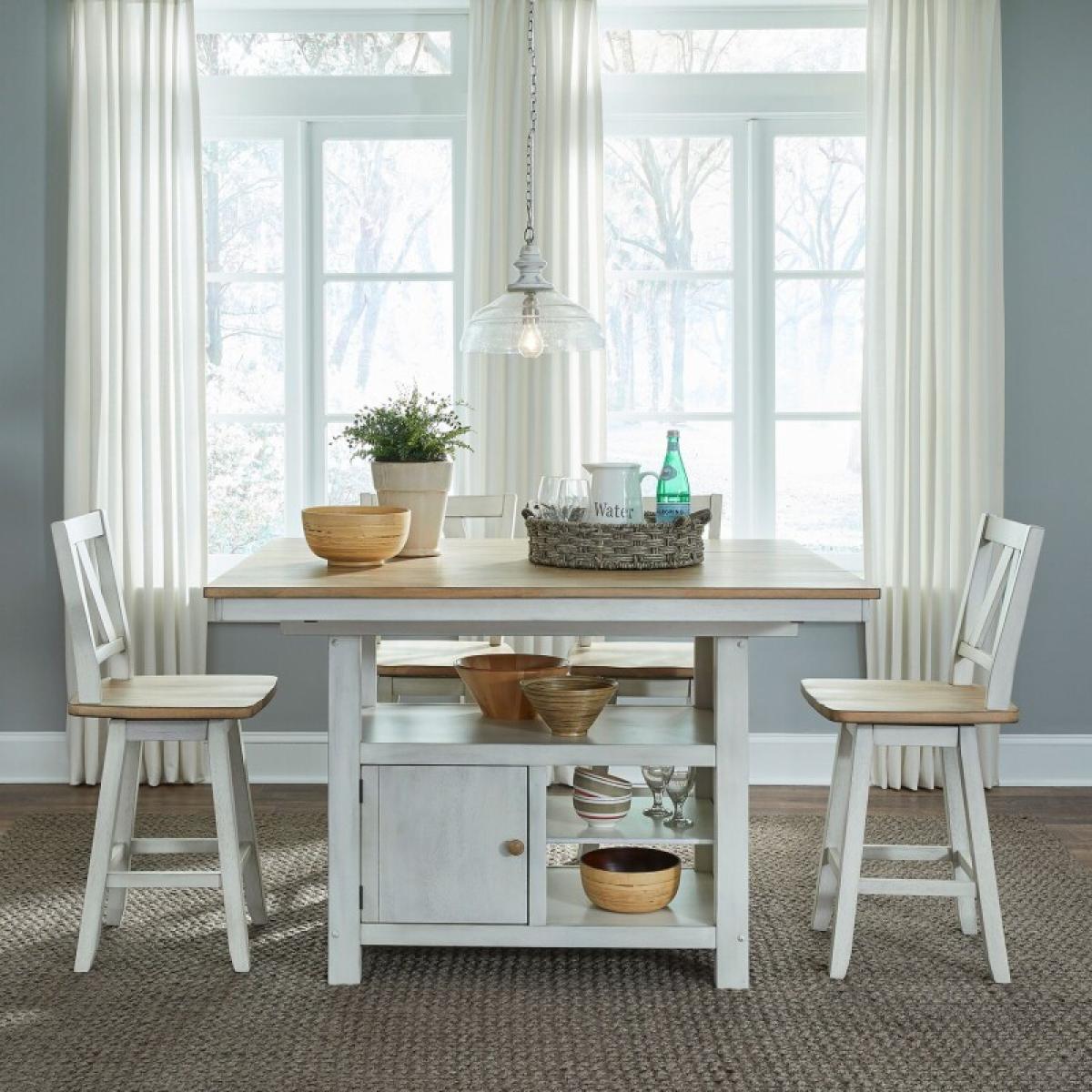 Lindsey Farm 5 Piece Gathering Table Set - Image 2