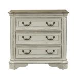 Magnolia Manor 3 Drawer Bedside Chest w/ Charging Station - Image 3