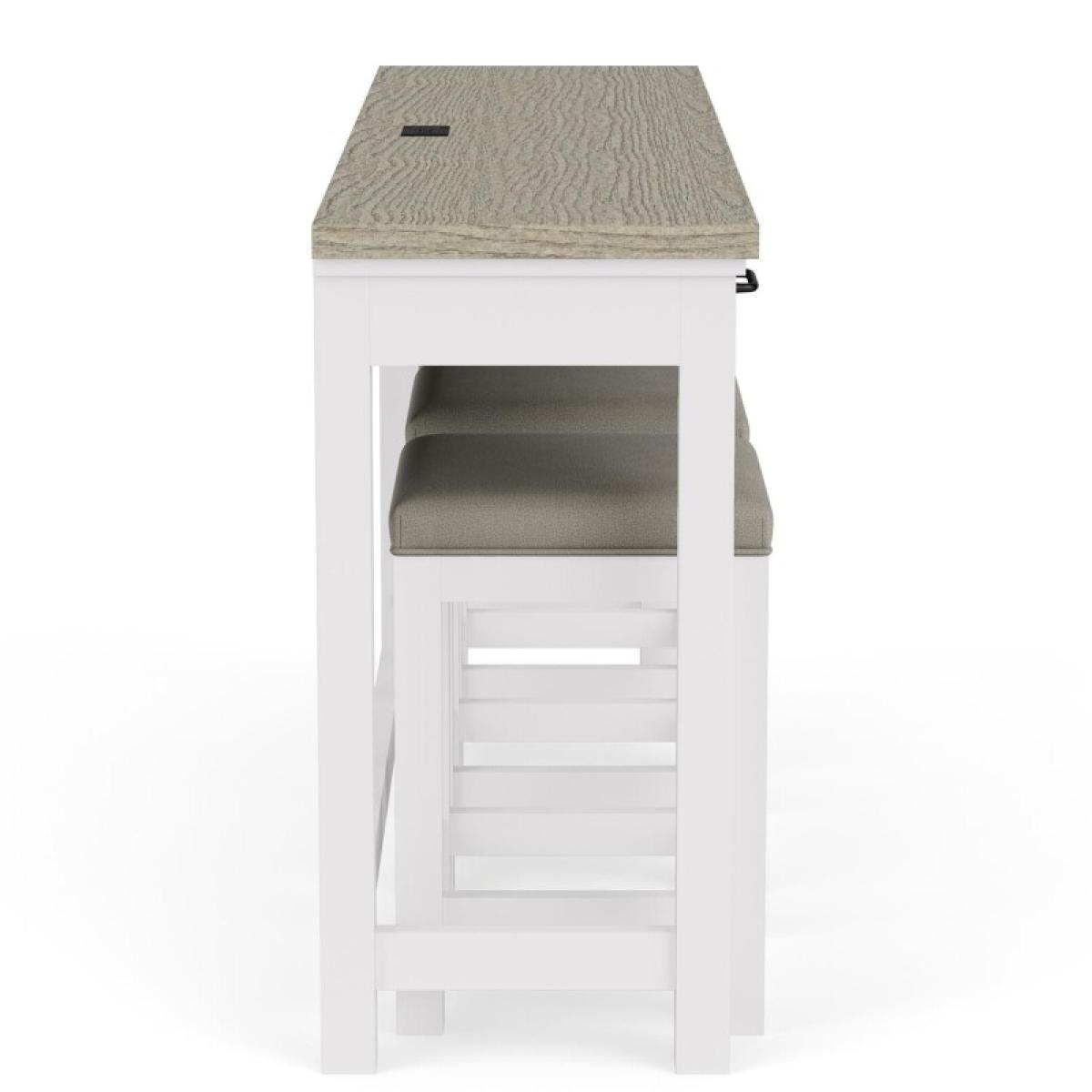 Sofa Table W/3 Stools - Image 8