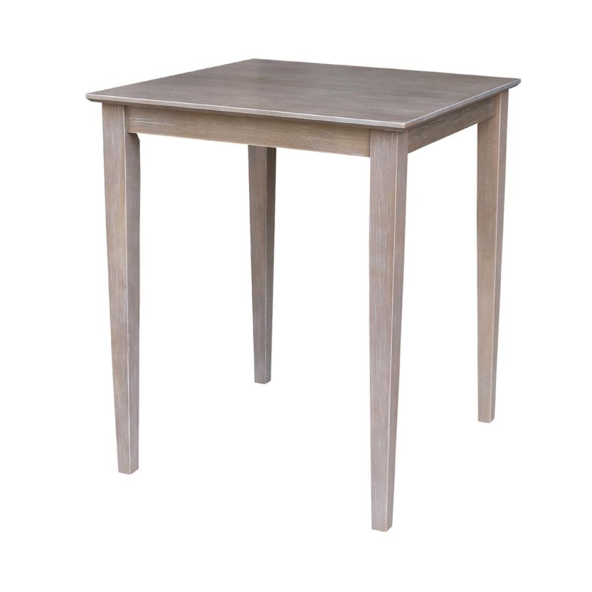 Dining Essentials - 30'' Square Table Top w/ 36'' Shaker Legs in Taupe Gray - T09-36S - Image 2