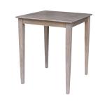 Dining Essentials - 30'' Square Table Top w/ 36'' Shaker Legs in Taupe Gray - T09-36S