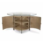 Rio Vista 54" Round Dining Table w/ Storage - Muted Earth Tones Clay Finish - Image 5
