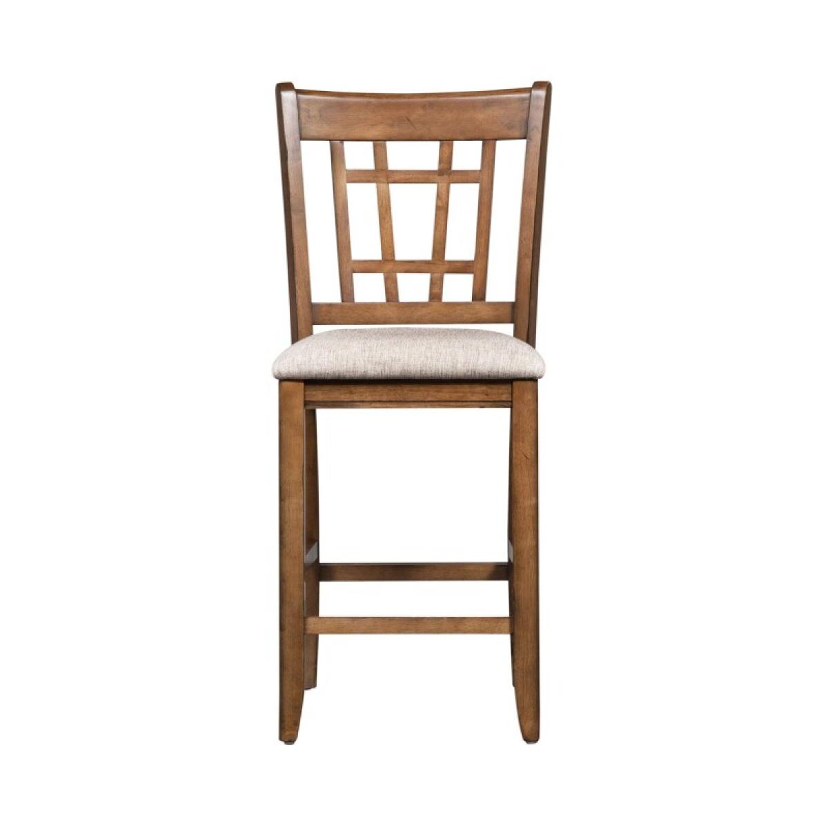 Santa Rosa 24 Inch Lattice Back Counter Chair - Image 4