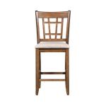 Santa Rosa 24 Inch Lattice Back Counter Chair - Image 4